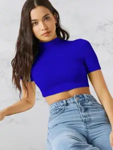 Dream Beauty Fashion Women Round Neck Crop Top