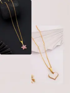DressBerry Gold-Plated Brass Minimal Necklace