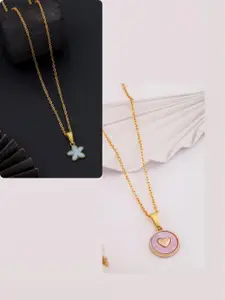 DressBerry Gold-Plated Brass Minimal Necklace