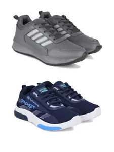 DRACKFOOT Men Set of 2 Running Non-Marking Shoes