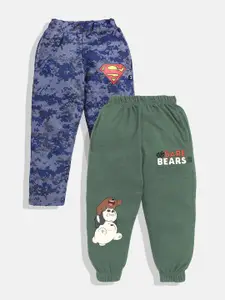 YK X Minute Mirth Boys Pack of 2 Printed Track Pants