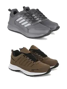 DRACKFOOT Men pair of 2 Running Non-Marking Shoes