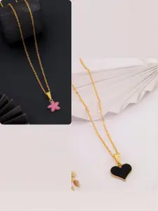 DressBerry Gold-Plated Brass Minimal Necklace