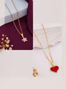 DressBerry Gold-Plated Brass Minimal Necklace