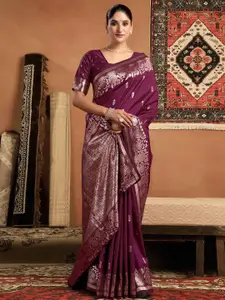 Satrani Woven Design Zari Pure Silk Saree