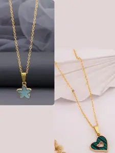 DressBerry Gold-Plated Brass Minimal Necklace