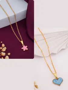 DressBerry Gold-Plated Brass Minimal Necklace