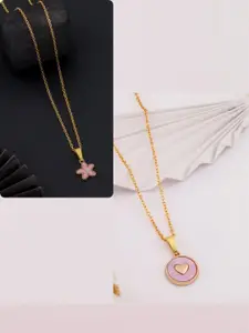 DressBerry Gold-Plated Brass Minimal Necklace