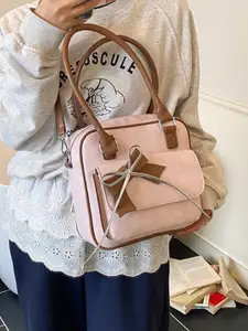 Outzidr Women Solid Structured Bow Detail