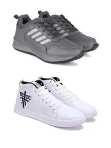 DRACKFOOT Men Non-Marking Running Sports Shoes