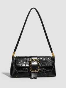 CORSICA Women Textured Baguette Buckle Detail