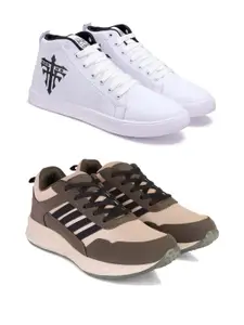 DRACKFOOT Men Non-Marking Running Sports Shoes