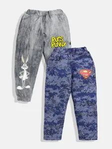 YK X Minute Mirth Boys Pack of 2 Printed Track Pants