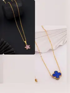 DressBerry Gold-Plated Brass Minimal Necklace