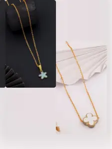 DressBerry Gold-Plated Brass Minimal Necklace