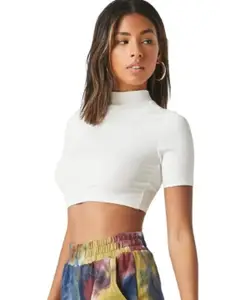Dream Beauty Fashion Women High Neck Crop Top