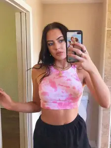 StyleCast Women Tie and Dye Tank Crop Top