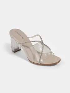 LEMON & PEPPER Women Embellished Block Sandal