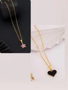 DressBerry Gold-Plated Brass Minimal Necklace
