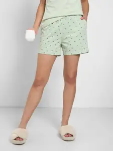 Dreamz by Pantaloons Women Printed Pure Cotton Lounge Shorts