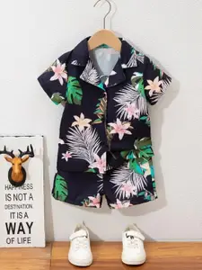 Moda Rapido Boys Printed Shirt With Shorts
