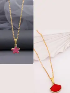 DressBerry Gold-Plated Brass Minimal Necklace