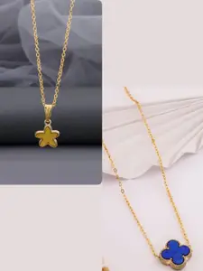 DressBerry Gold-Plated Brass Minimal Necklace