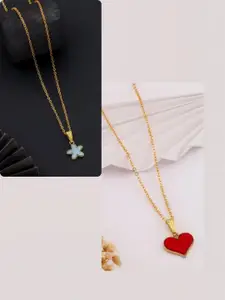 DressBerry Gold-Plated Brass Minimal Necklace