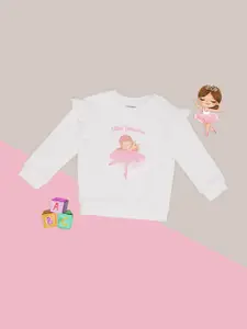 Pantaloons Baby Girls Printed Pure Cotton Sweatshirt