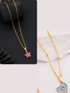 DressBerry Gold-Plated Brass Minimal Necklace