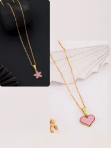 DressBerry Gold-Plated Brass Minimal Necklace