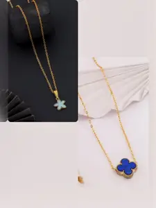 DressBerry Gold-Plated Brass Minimal Necklace