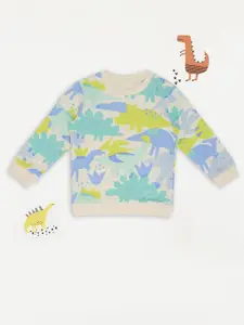 Pantaloons Baby Boys Printed Pure Cotton Sweatshirt