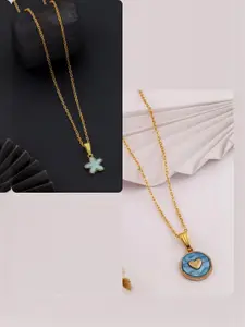 DressBerry Gold-Plated Brass Minimal Necklace