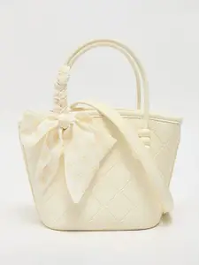 CORSICA Women Textured Structured Bow Detail