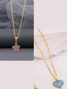 DressBerry Gold-Plated Brass Minimal Necklace