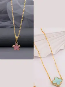 DressBerry Gold-Plated Brass Minimal Necklace