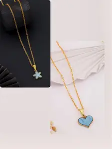 DressBerry Gold-Plated Brass Minimal Necklace