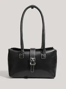 CORSICA Women Solid Structured Buckle Detail