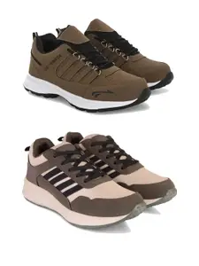 PENNEN Men Set of 2 Running Non-Marking Shoes