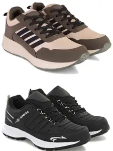 PENNEN Men Pair Of 2 Running Non-Marking Shoes