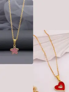 DressBerry Gold-Plated Brass Minimal Necklace