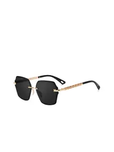 DressBerry Women Black Lens & Gold-Toned Other Sunglasses with