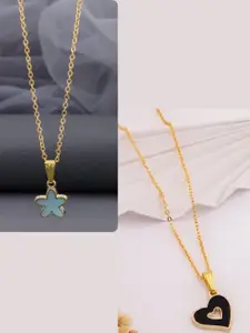 DressBerry Gold-Plated Brass Minimal Necklace