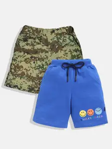 YK X Minute Mirth Boys Pack Of 2 Printed Shorts
