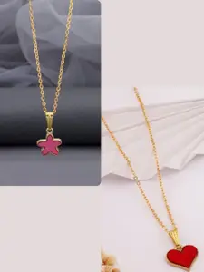 DressBerry Gold-Plated Brass Minimal Necklace