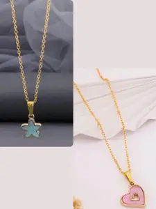 DressBerry Gold-Plated Brass Minimal Necklace