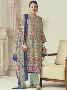 Stylee LIFESTYLE Embroidered Pure Cotton Unstitched Dress Material