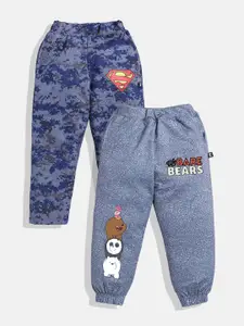 YK X Minute Mirth Boys Pack of 2 Printed Track Pants