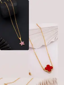 DressBerry Gold-Plated Brass Minimal Necklace